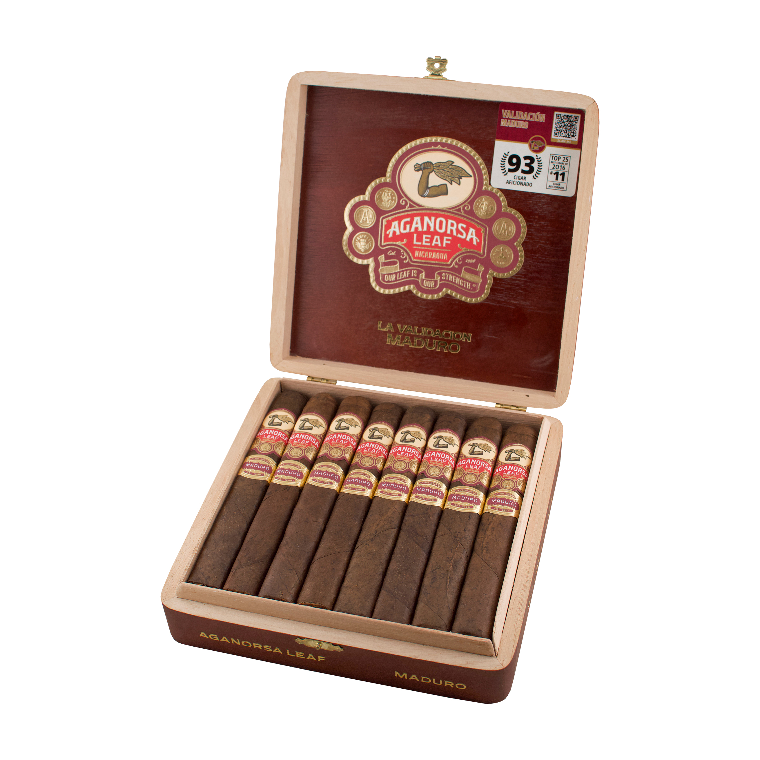 Aganorsa Leaf La Validacion Maduro Gran Toro Cigar - Box